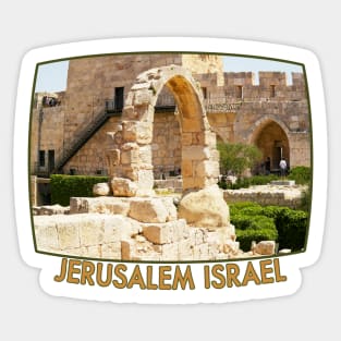 Israel, Jerusalem. Citadel Arch Sticker